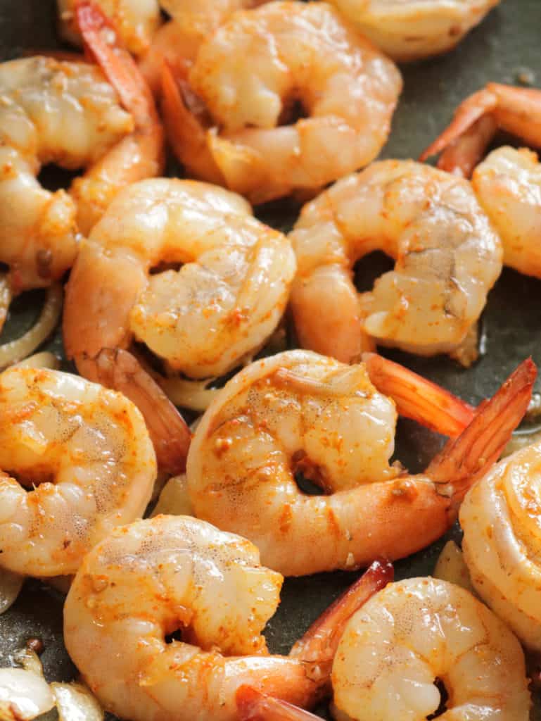 seasoned sauteed shrimp in 10 minutes.