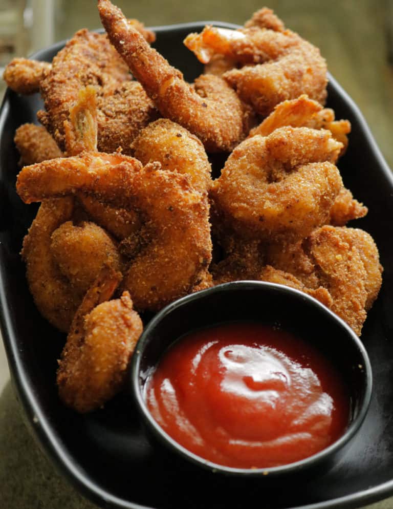 Fried shrimp with breading. - THE SEAFOOD BLOG