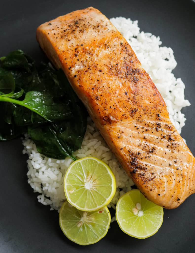 Pan seared salmon. - THE SEAFOOD BLOG