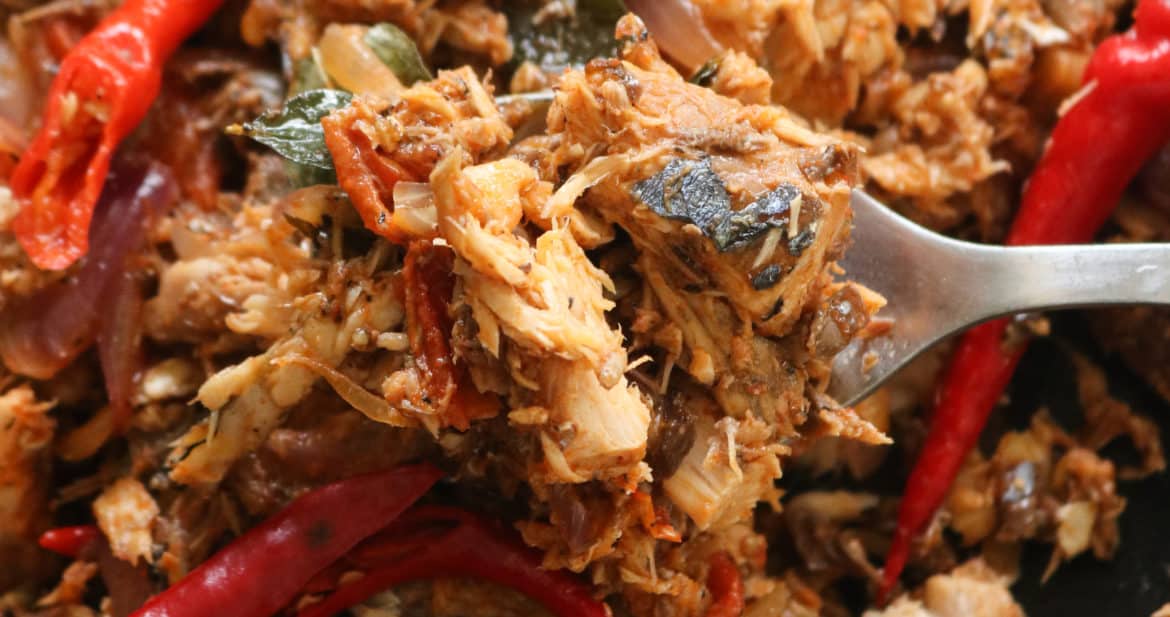 canned mackerel stir fry