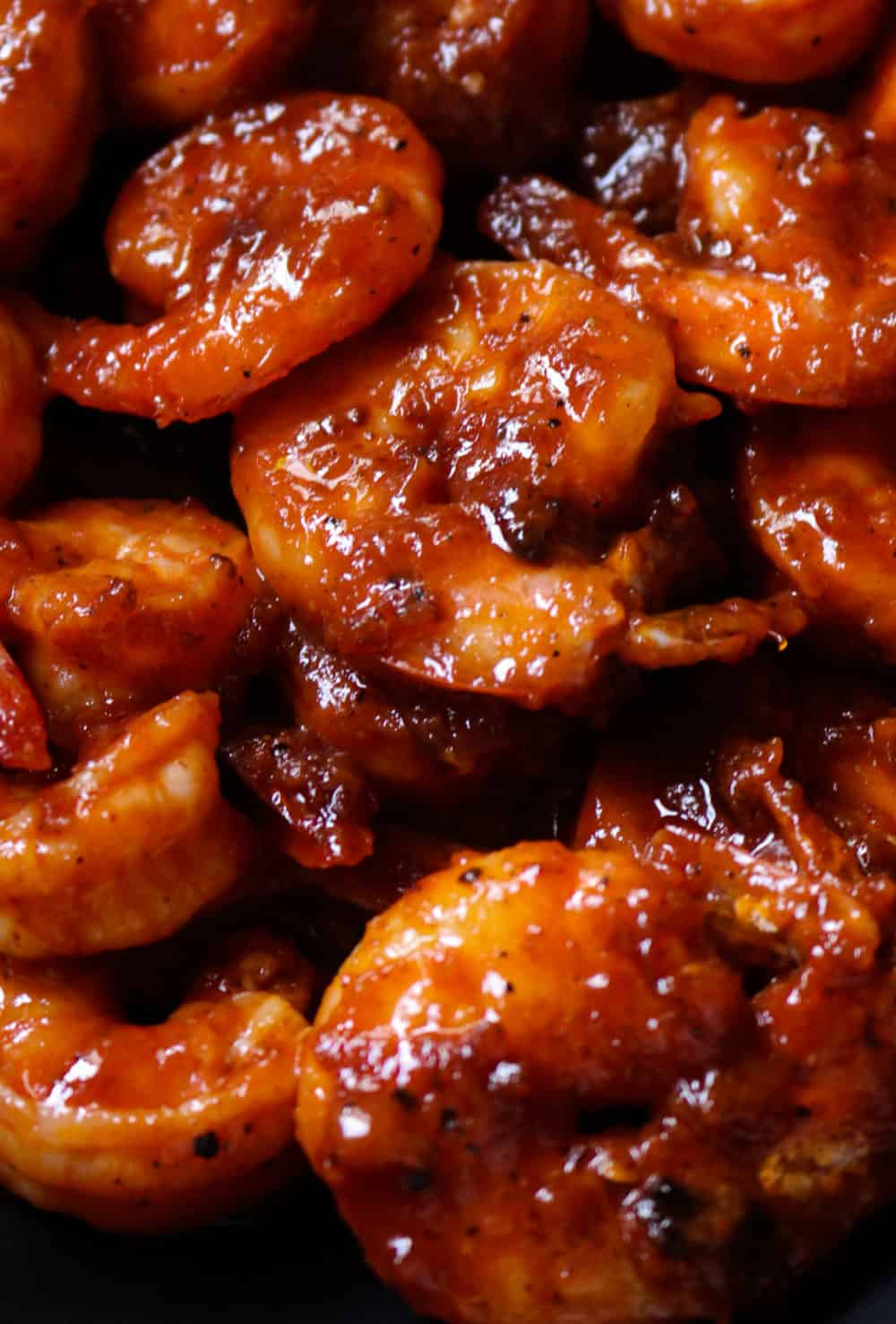 bbq shrimp with a glaze.