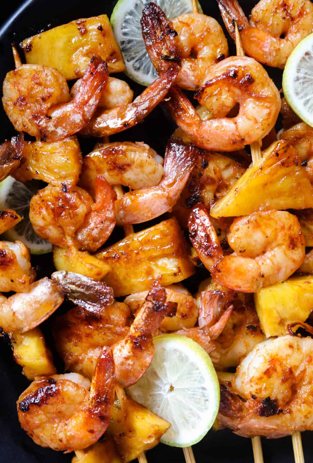 grilled shrimp skewers.