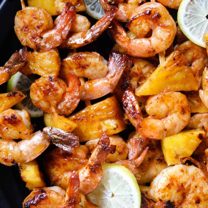 grilled shrimp skewers.