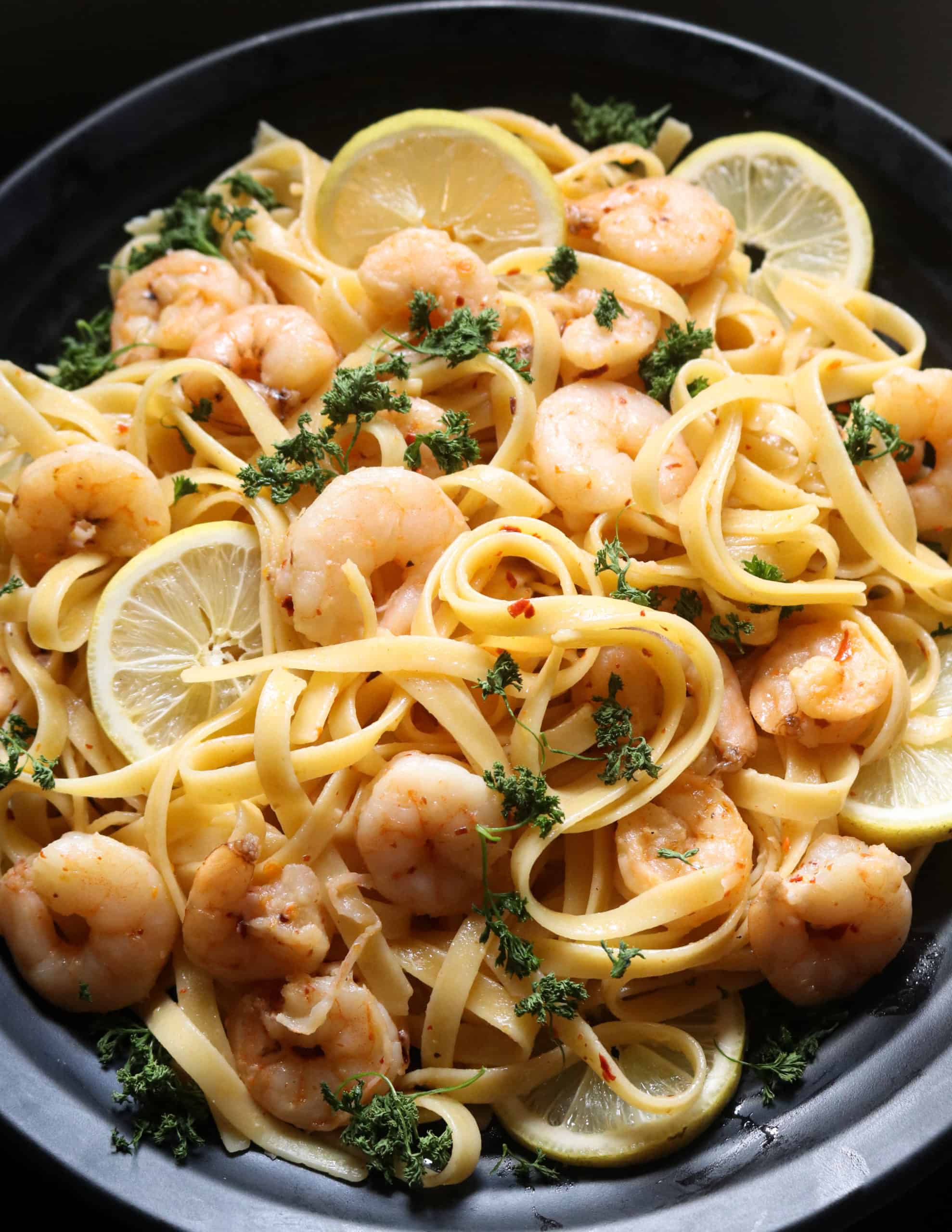 garlic lemon shrimp pasta. THE SEAFOOD BLOG